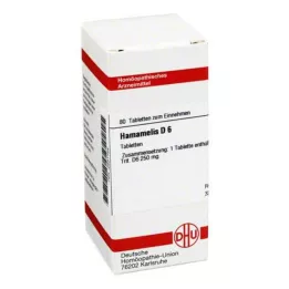 HAMAMELIS D 6 tabletės, 80 kapsulių