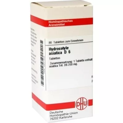 HYDROCOTYLE asiatica D 6 tabletės, 80 kapsulių
