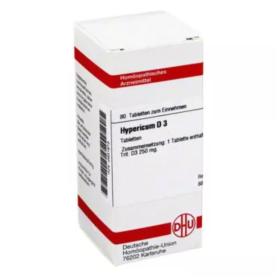 HYPERICUM D 3 tabletės, 80 kapsulių