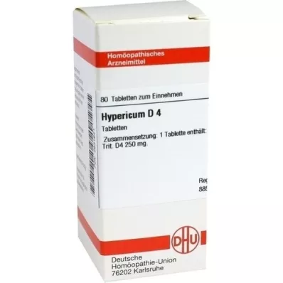 HYPERICUM D 4 tabletės, 80 kapsulių