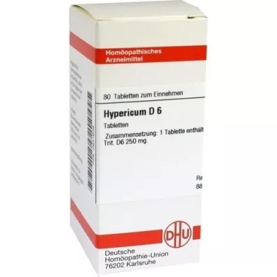 HYPERICUM D 6 tabletės, 80 kapsulių