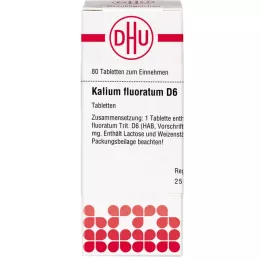 KALIUM FLUORATUM D 6 tabletės, 80 kapsulių