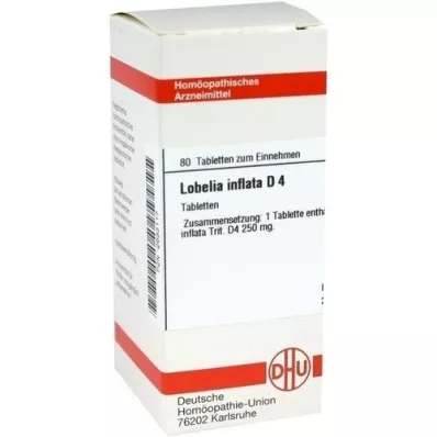 LOBELIA INFLATA D 4 tabletės, 80 kapsulių