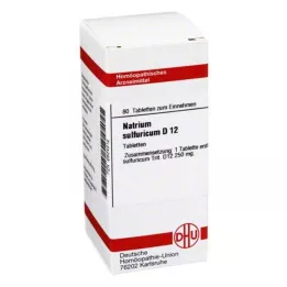 NATRIUM SULFURICUM D 12 tablečių, 80 kapsulių