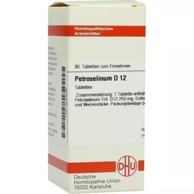 PETROSELINUM D 12 tablečių, 80 kapsulių