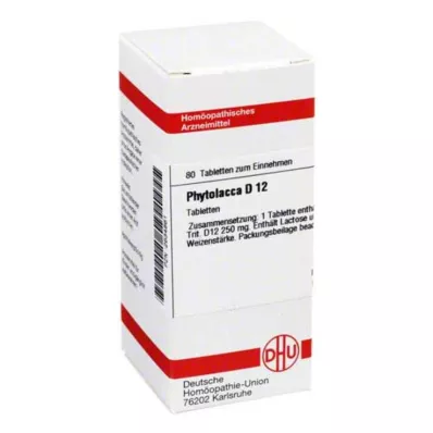 PHYTOLACCA D 12 tablečių, 80 kapsulių