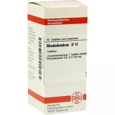 RHODODENDRON D 12 tablečių, 80 kapsulių