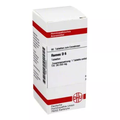 RUMEX D 6 tabletės, 80 kapsulių