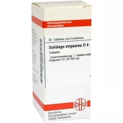 SOLIDAGO VIRGAUREA D 4 tabletės, 80 kapsulių