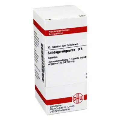 SOLIDAGO VIRGAUREA D 4 tabletės, 80 kapsulių