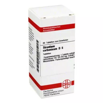 STRONTIUM CARBONICUM D 6 tabletės, 80 kapsulių STRONTIUM CARBONICUM D 6 tabletės, 80 kapsulių