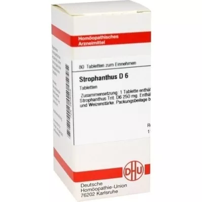 STROPHANTHUS D 6 tabletės, 80 kapsulių