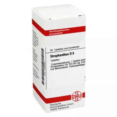 STROPHANTHUS D 6 tabletės, 80 kapsulių