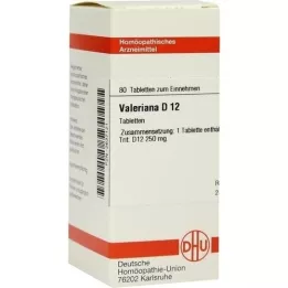 VALERIANA D 12 tablečių, 80 kapsulių