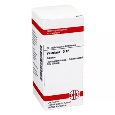 VALERIANA D 12 tablečių, 80 kapsulių VALERIANA D 12 tablečių, 80 kapsulių