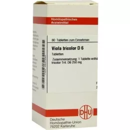 VIOLA TRICOLOR D 6 tabletės, 80 kapsulių