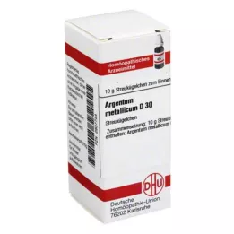 ARGENTUM METALLICUM D 30 rutuliukų, 10 g