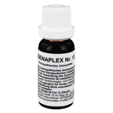 REGENAPLEX Nr. 13 lašai, 15 ml REGENAPLEX Nr. 13 lašai, 15 ml