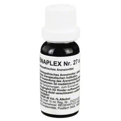 REGENAPLEX Nr. 27 a lašai, 15 ml REGENAPLEX Nr. 27 a lašai, 15 ml