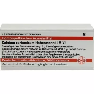 CALCIUM CARBONICUM Hahnemanni LM VI Rutuliukai, 5 g