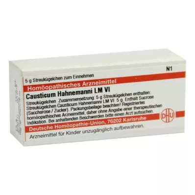 CAUSTICUM HAHNEMANNI LM VI Rutuliukai, 5 g CAUSTICUM HAHNEMANNI LM VI Rutuliukai, 5 g