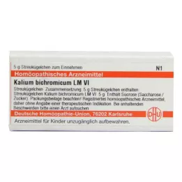 KALIUM BICHROMICUM LM VI Rutuliukai, 5 g