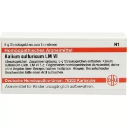 KALIUM SULFURICUM LM VI Rutuliukai, 5 g