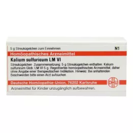 KALIUM SULFURICUM LM VI Rutuliukai, 5 g