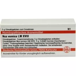 NUX VOMICA LM XVIII Rutuliukai, 5 g