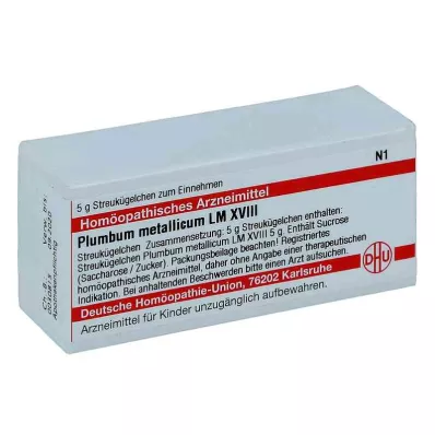 PLUMBUM METALLICUM LM XVIII Rutuliukai, 5 g PLUMBUM METALLICUM LM XVIII Rutuliukai, 5 g