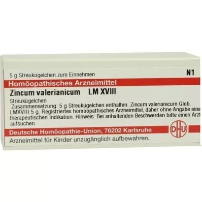 ZINCUM VALERIANICUM LM XVIII Rutuliukai, 5 g