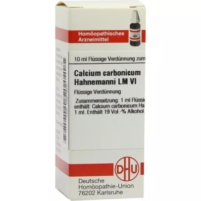 CALCIUM CARBONICUM Hahnemanni LM VI Skiedinys, 10 ml