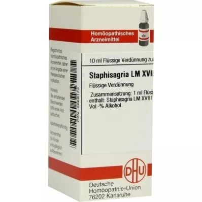 STAPHISAGRIA LM XVIII Diluție, 10 ml