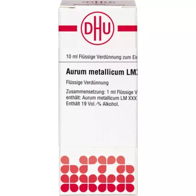 AURUM METALLICUM LM XXX Diluție, 10 ml