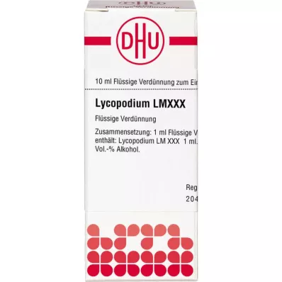 LYCOPODIUM LM XXX Praskiedimas, 10 ml