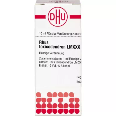 RHUS TOXICODENDRON LM XXX Praskiedimas, 10 ml