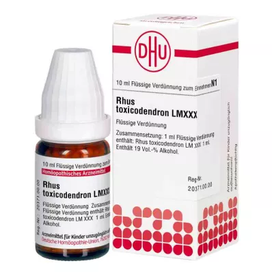 RHUS TOXICODENDRON LM XXX Praskiedimas, 10 ml RHUS TOXICODENDRON LM XXX Praskiedimas, 10 ml