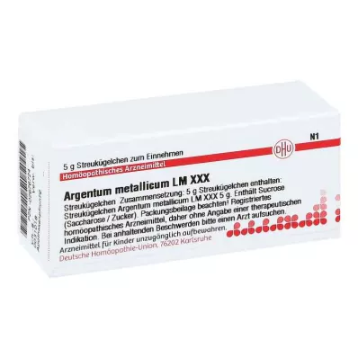 ARGENTUM METALLICUM LM XXX Rutuliukai, 5 g