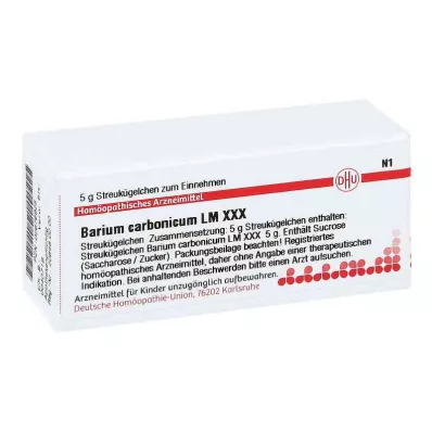 BARIUM CARBONICUM LM XXX Rutuliukai, 5 g