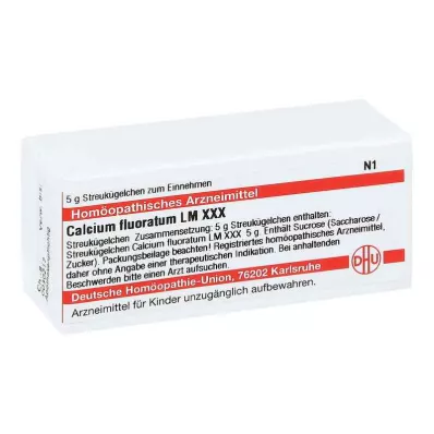 CALCIUM FLUORATUM LM XXX Rutuliukai, 5 g