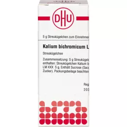 KALIUM BICHROMICUM LM XXX Rutuliukai, 5 g