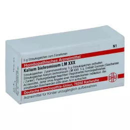 KALIUM BICHROMICUM LM XXX Rutuliukai, 5 g