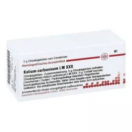 KALIUM CARBONICUM LM XXX Rutuliukai, 5 g
