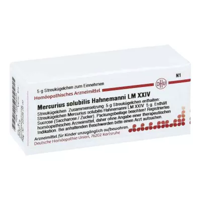 MERCURIUS SOLUBILIS Hahnemanni LM XXIV Rutuliukai, 5 g
