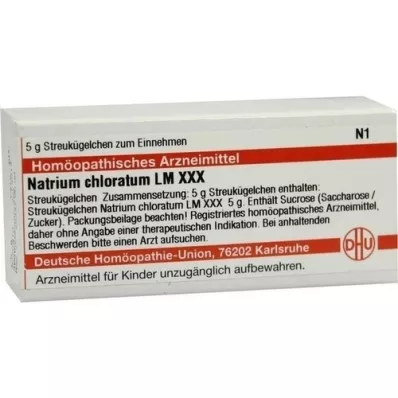 NATRIUM CHLORATUM LM XXX Rutuliukai, 5 g