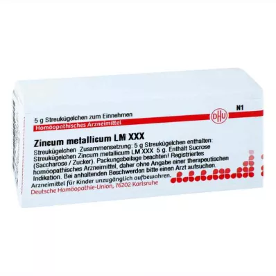 ZINCUM METALLICUM LM XXX Rutuliukai, 5 g