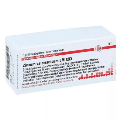 ZINCUM VALERIANICUM LM XXX Rutuliukai, 5 g