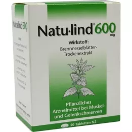 NATULIND 600 mg dengtos tabletės, 50 vnt