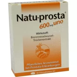NATUPROSTA 600 mg uno plėvele dengtos tabletės, 30 vnt