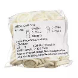 FINGERLING Lateksas OP 4 dydis, 100 vnt